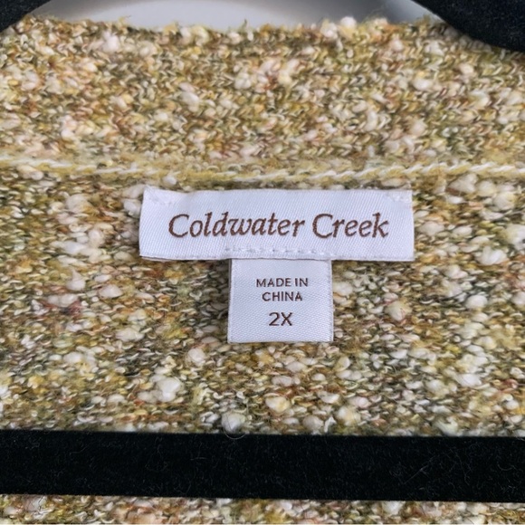 Coldwater Creek Button Up Chunky Cardigan Sweater - Picture 2 of 6